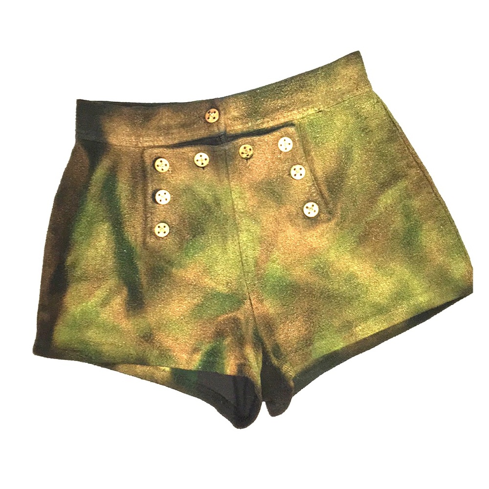 Lexa Vonn Toy Soldier high waisted military shorts